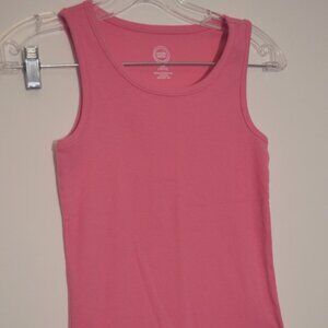 Wonder Nation TM Pink Sleeveless Girls Knit Tank Top L (10-12)
